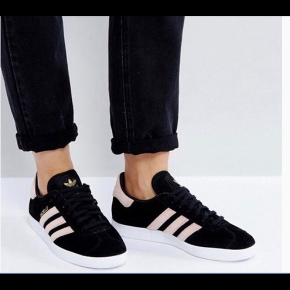 gazelle adidas black womens